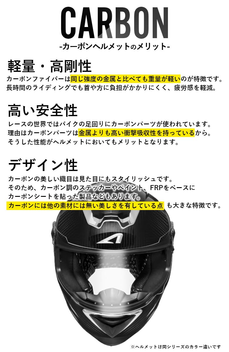 Amazon.co.jp: [ASTONE] アストン カーボンフルフェイスヘルメット GT